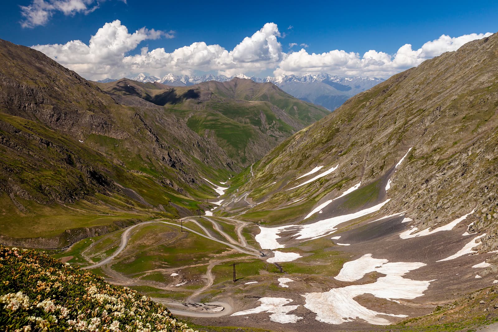 The road over the Abano Pass in Tusheti
