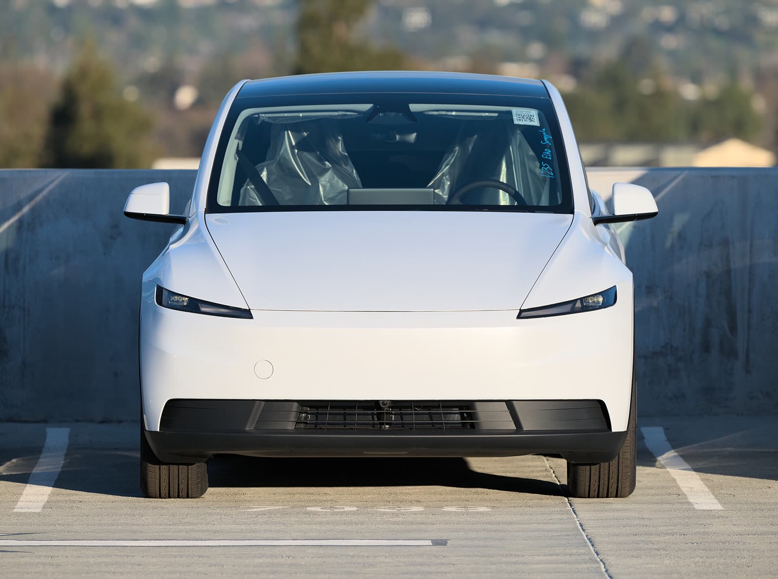 Tesla Model Y — на снимке машина американского рынка